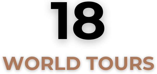 18 world tours featuring aerial choreography by Dreya Weber