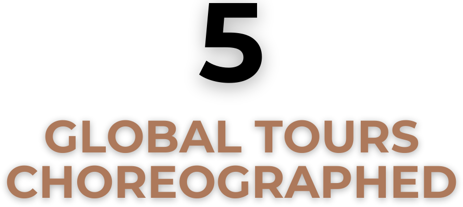 5 Global stadium tours choreographed by Dreya Weber