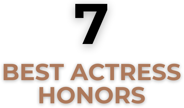 7 Best Actress honors received by Dreya Weber