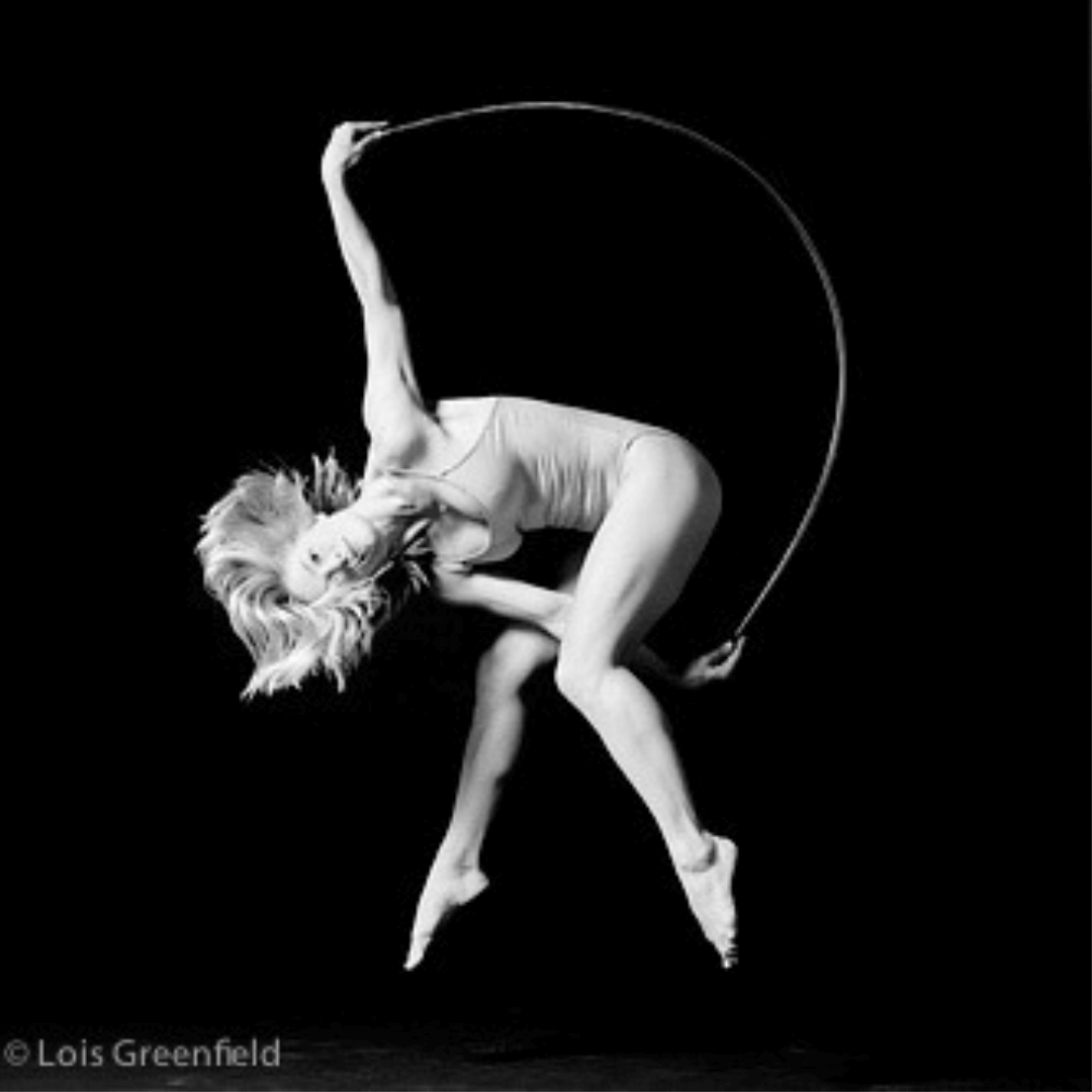 Dreya Weber performing aerial hoop