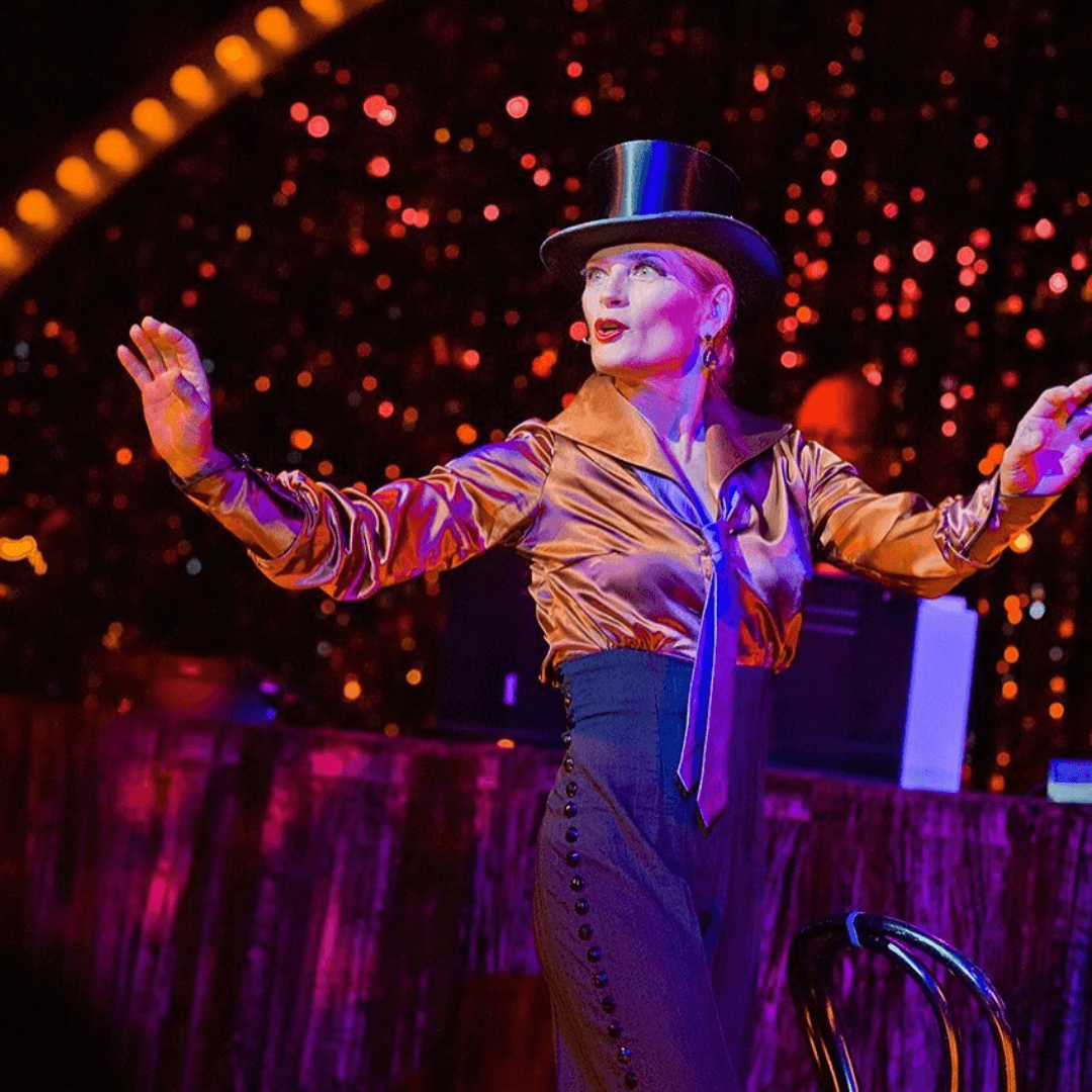 Dreya Weber performing aerial cube